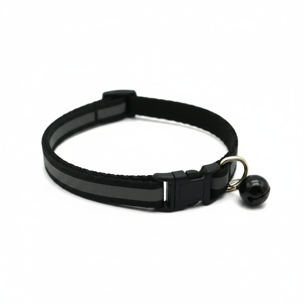 Reflektierendes LED-Halsband in Schwarz