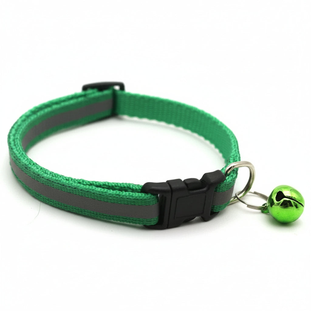 Reflektierendes LED-Halsband in Dunkelgrün