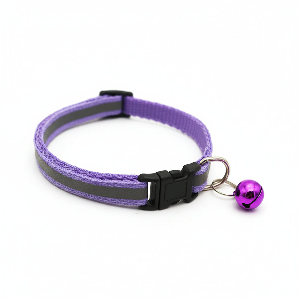 Reflektierendes LED-Halsband in Lila