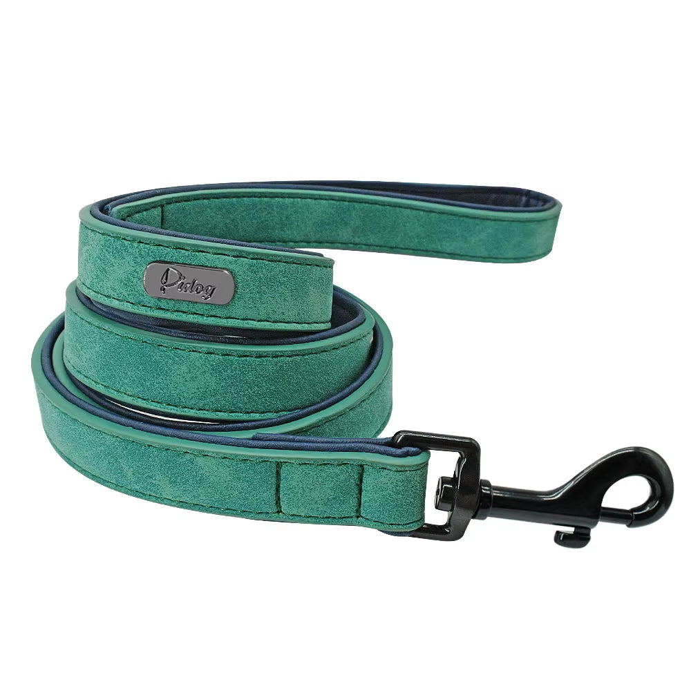Leder-Hundeleine mit gepolstertem Griff