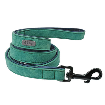 Leder-Hundeleine mit gepolstertem Griff