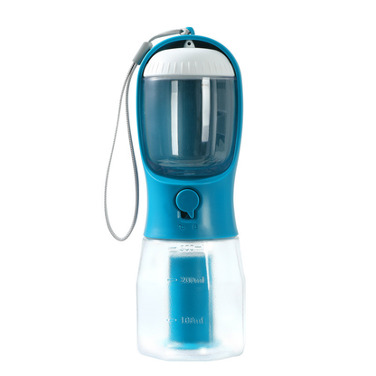 3-in-1 Trinkflasche für Hunde mit Futter- und Beutelfach – Ansicht 2