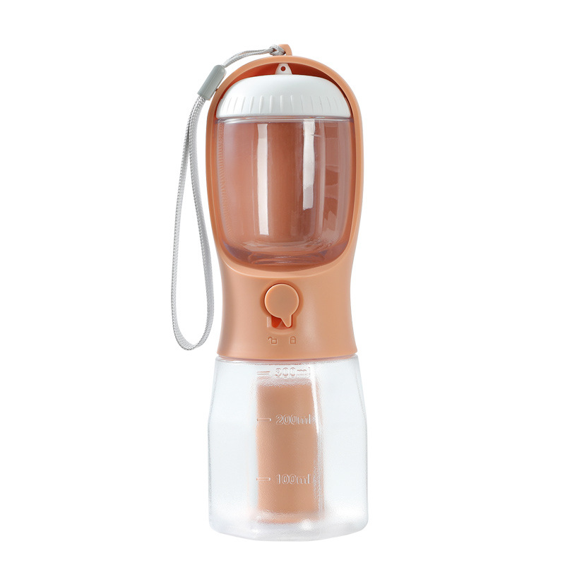 3-in-1 Trinkflasche für Hunde mit Futter- und Beutelfach – Ansicht 3
