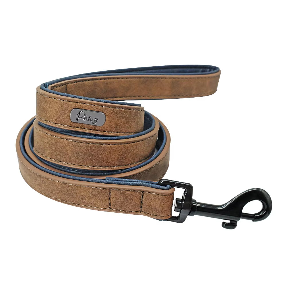 Leder-Hundeleine mit gepolstertem Griff – Ansicht 10