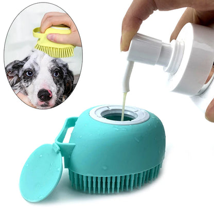 Silikon-Massagehandschuh zum Baden von Hund und Katze – Ansicht 2