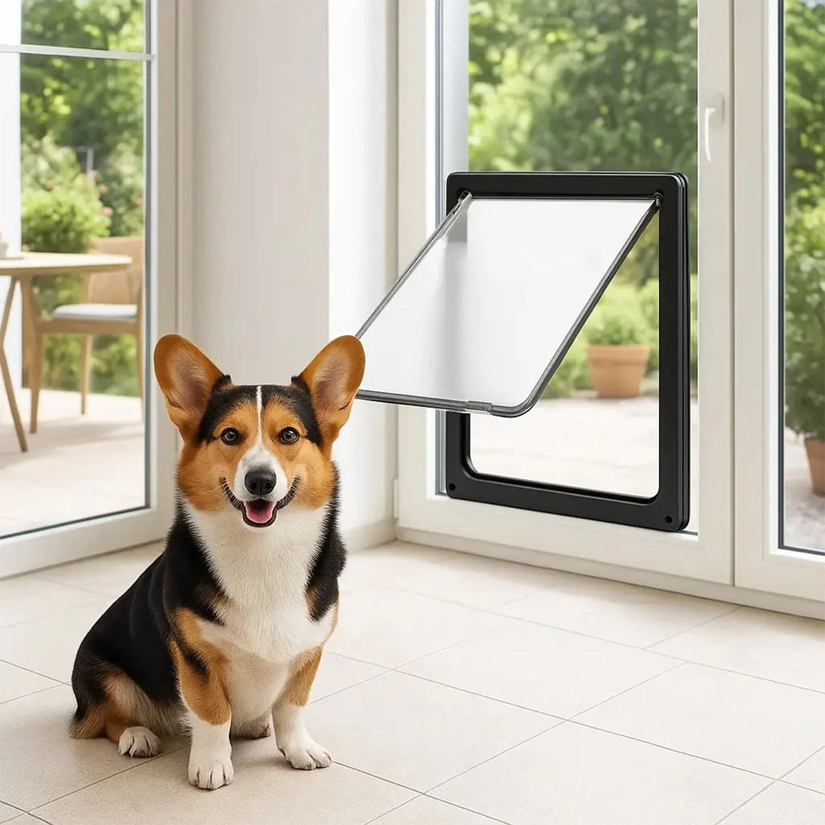 Hundeklappe mit Sicherheitsverschluss – Ansicht 3