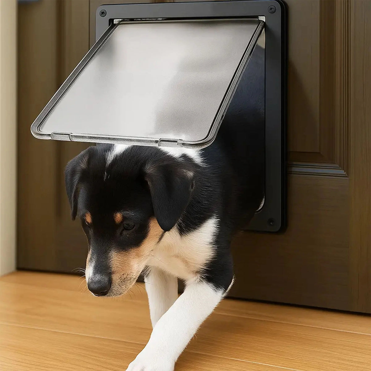 Hundeklappe mit Sicherheitsverschluss