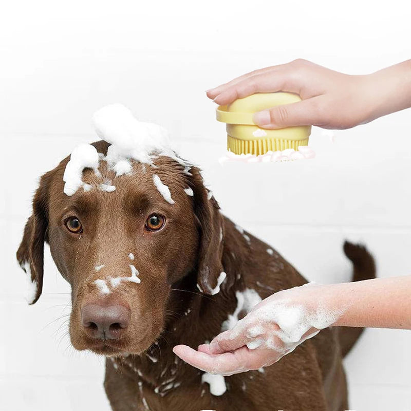 Silikon-Massagehandschuh zum Baden von Hund und Katze – Ansicht 3