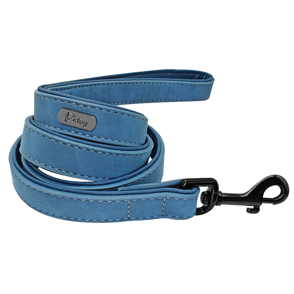 Leder-Hundeleine mit gepolstertem Griff – Ansicht 9