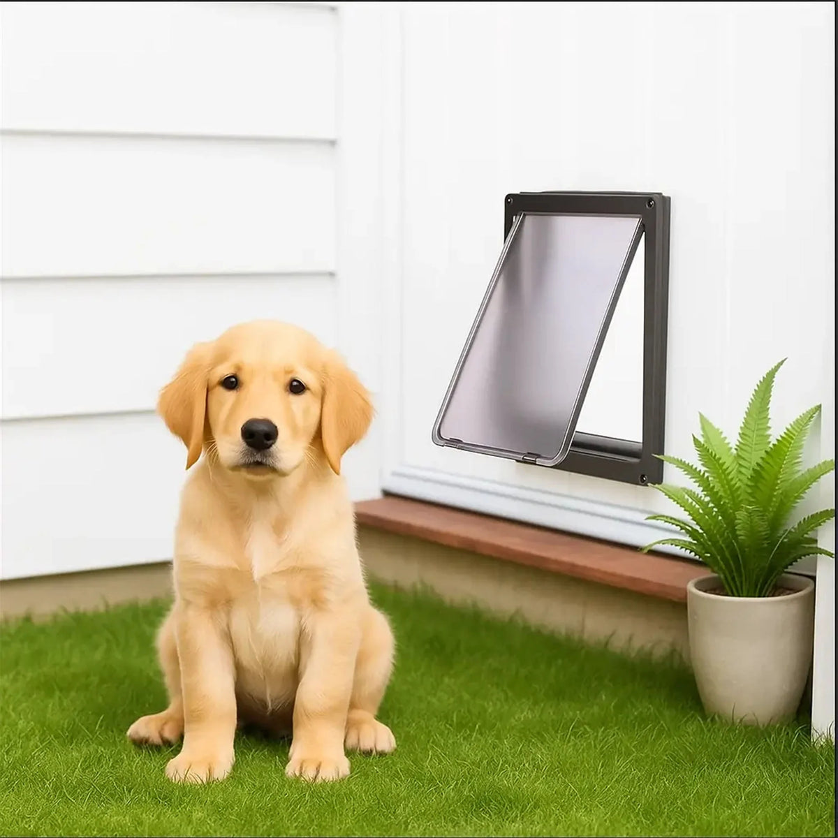 Hundeklappe mit Sicherheitsverschluss – Ansicht 4